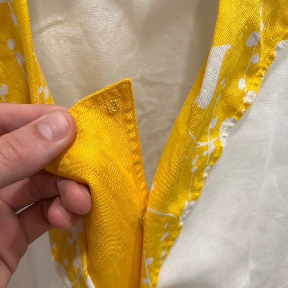 Vintage Valentino Miss V Yellow White Floral Skirt Set Dress 2 Pieces Small - Picture 6 of 12